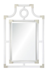 Mirror Image Home Acrylic Geometric Mirror with Nickel